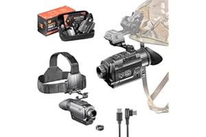 Night Vision Monocular - Nightfox Prowl, HD Recording, 32GB, 1x Magnification, Head Mounted, 54° Wide FOV, Dual IR 850 & 940nm, Airsoft NVG for Helmet