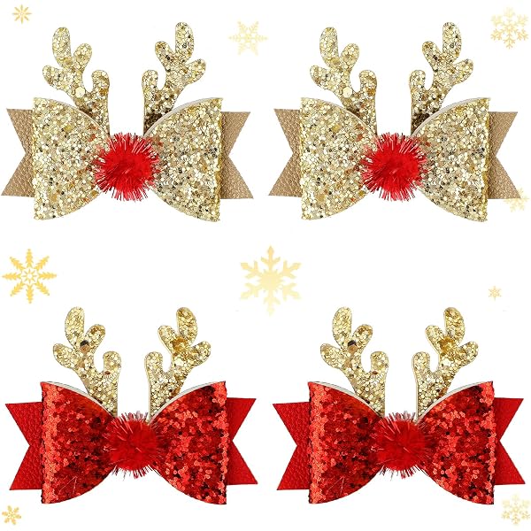 Weihnachts Haarspangen, 2 Stück LED Leuchtende Gew Produktbild-Vorschau 3