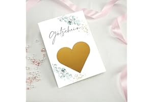 KUNTERBUNTSPECHT 6 Rubbelkarten zum selber beschriften - Gutschein blanco - Rubbellos für eigenen Text Geschenke Geschenkideen als Geschenk Gutschein zum Geburtstag