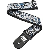 Planet Waves 50JS01 Gewebegurt Nylongewebe Joe Satriani Collection Skulls