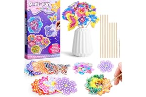 MVRPDXC Bastelset Kinder ab 6 4 8 10 5 7 9 Jahre, Blumen Basteln Mädchen 8 10 6 5 7 Jahre Geschenk Mädchen 4 5 6 7 8 9 10 Jahre Spielzeug ab 4 5 6 7 8 9 10 Jahre Mädchen Geschenke für Mädchen Keine Vase