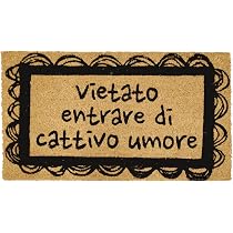 Zerbino In Flanella Con Frase Divertente - Antiscivolo, Assorbente, Per Interni/Esterni, 45x75 Cm, Lavabile - 3