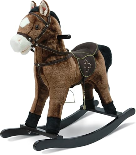 Crinière Pour Cheval à Bascule Ancien - Tons Gris/marron, Ensemble Moyen/grand, UK