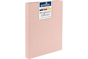 goldbuch 37722 Bella Vista, album fotograficzny 26 x 32 cm, fotoksiążka z lnu, segregator na zdjęcia do samodzielnego ozdobienia i wypełnienia, format DIN A4, idealny na podróż i urlop, kolor różowy