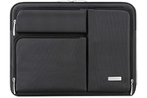 Lacdo 360° Protectora Funda Portátiles para 15.6 Pulgadas Lenovo IdeaPad/ThinkPad, 15,6 Pulgadas HP 250 G7 / Pavilion 15, Acer Aspire 5 3, 15.6" ASUS TUF Gaming/VivoBook Bolsa Funda Blanda, Negro