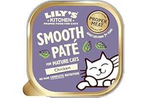 LILY'S KITCHEN Lily’s Kitchen Mature Wet Cat Food Tray Chicken Paté Grain-free Recipe 19 x 85g