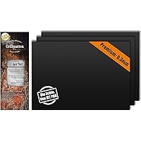 MT Pro BBQ Grillmatte (3er Set) für Grill und Backofen, Groß und Robust 40x50cm x 0,3mm