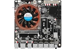 SZBOX Placa Base NAS, NAS Motherboard, Placa Base Mini ITX con Intl N100, 4*i226 2.5G LAN 6*SATA3.0 1*DDR5 2*M.2 NVMe 3.0x1, Placa Mini ITX para Servidor NAS DIY