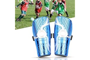 WIKEA Espinilleras de fútbol para niños - Equipo de protección para la Pantorrilla Transpirable para niños de 6 a 12 años, niñas, niños, Adolescentes