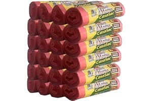 I PRODOTTI DI MARISA CSC - Sacchetti Spazzatura 40L con Maniglie, 360 Pz, Sacchi Spazzatura 55x65cm per Pattumiera Sottolavello, Buste Spazzatura per Raccolta Differenziata Interno Antigoccia e Antiforo, 24 Rotoli, Rosa