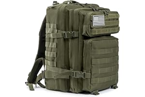 Oreunik Sac à dos militaire imperméable 60-75L - Sac à dos tactique Molle - Grand sac à dos de camping pour le trekking, le camping, la randonnée