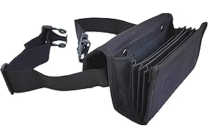 CLAIRE-FONCET Marsupio Portafogli in Tessuto, Chiusura magnetica, Venduto senza Distributore Portamonete 8 Tagli, Perfetto per Camerieri, Baristi, Pub, Bar, Pizzeria, Ristorante, Professionisti