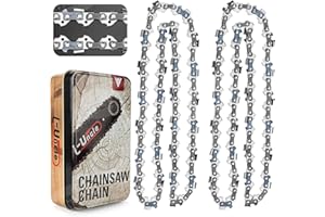 Ventvinal 2 piezas de cadenas de sierra 3/8 pulgadas 56 eslabones de accionamiento Sable de 40cm compatible con Echo Craftsman Homelite Poulan Oregon Dolmar Einhell Makita Black & Decker y otros