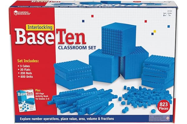 Learning Resources Kit pour la Classe de Barres en Plastique emboîtables de Base 10