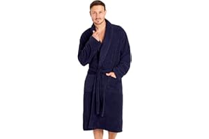 CityComfort Peignoir de Bain Homme, Robe de Chambre Homme en Tissu Éponge Absorbant 100% Coton Taille M à 4XL