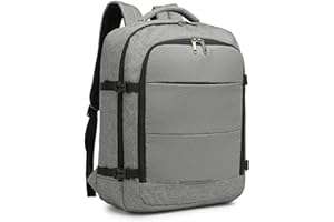 Kono Torba Kabinowa 45x36x20 dla Easyjet Pod Siedzeniem Torba Podróżna 30L Bagaż Podręczny Torba na Weekend Wodoodporny Plecak na Laptopa (Szary)