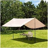 Fillikutum Su Ge&ccedil;irmez Dayanıklı Piknik Kamp Sahil Plaj G&uuml;neşlik Koruyucu Tente G&ouml;lgelik &Ccedil;adır 500X300 Cm Tek Ebat Bej