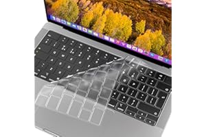 PEIXIONG Housse de clavier ultra fine pour 2022, 2023, 2024, A3114, A3113 15", MacBook Air 13,6" M2 M3 2022-2024, MacBook Pro 14" 16" M1 Pro M2 Max 2021 2022 023 avec Touch ID, disposition du clavier EU