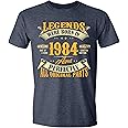 40th Birthday T-Shirt for Men, Legends were Born in 1984, Vintage 40 Years Old Tee T Shirt