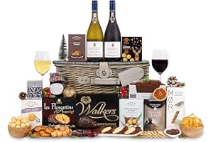 PRESTIGE HAMPERS Winter Wonderland Hamper - Food Hamper - Family Hamper - Christmas Hamper - Chocolate Hamper- Festive Treats - Sweet Hamper - Wine Gift - Corporate Gifting - Staff Gifts