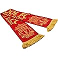 Liverpool FC You'll Never Walk Alone Red Gold Crest Liverbird Scarf LFC Official