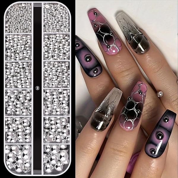 Lot De 36 000 Strass En Résine – Taille 2 à 6 Mm, Multicolore Et Noir, Pour Nail Art Et DIY