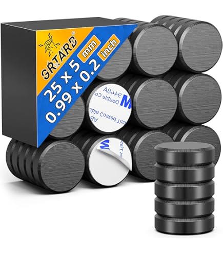 Lot De 35 Plaques Métalliques Autocollantes Noires 40mm - Compatible Supports Magnétiques Téléphone Voiture - Adhésif Puissant