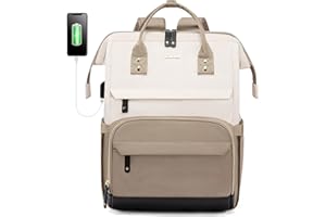 LOVEVOOK Plecak damski na laptopa z kieszenią na laptopa o przekątnej ekranu 15,6 i 17,3", plecak szkolny, dla dziewcząt, nastolatków, plecak szkolny, plecak dzienny, wodoszczelny, do szkoły, na