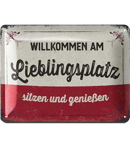 VIP LOUNGE Blechschild 20x30 Cm – Vintage Deko Für Garten, Bar, Küche, Geschenkidee Mit 4 Aufhänge-Löchern