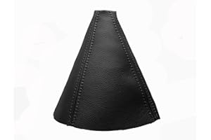 JPstraps - Cuffia Leva Cambio Compatibile per S-Max 2006-2015 Vera Pelle Colore Nero