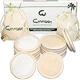 Dischetti Struccanti Lavabili Bambù Riutilizzabili 16 Pezzi Salviette Struccante Fibra Bamboo Cotone Pulizia Viso Scrub Spugn
