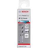 Bosch Professional 10 adet HSS spiral matkap ucu PointTeQ (metal i&ccedil;in, 3,3 x 36 x 65 mm, matkap aksesuarı)