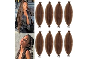 LPARMJIT 24 pollici, 8 confezioni di capelli separati Springy Afro Kinky Twist Crochet per donne intrecciare capelli finti, sintetici Pre Fluffed Primavera Twsit (24 pollici (confezione da 8), 30#)