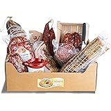 Moretti® Cesta Regalo Pasquale Salumi E Accessori | Specialità Di Salumi Calabresi | Viaggio Nel Gusto Dolce e Piccante | Var