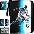 RONMONG Soccer Card Binder,2023 Sports Trading Card with Sleeves Holder Album,990 Pockets Soccer Card Holder Sheets Display Storage Protectors for Collectors Boys and Girls Gift
