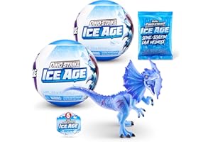 5 Surprise Dino Strike Epoka lodowcowa, 2 kapsułki, od ZURU Unbox Surprise, dinozaury, ciężarówki, helikoptery i nie tylko (2 kapsułki)