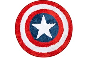 Jay Franco Marvel Avengers Shields - Tappeto da bagno in cotone trapuntato, per bambini (prodotto ufficiale Marvel)