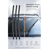 TransForMacion Kesilebilir 70 cm Silecek Lastiği 3'l&uuml; Set - Her Araca Uygun Evrensel Sessiz Doğal Kau&ccedil;uk Silecek Yedeği 42906