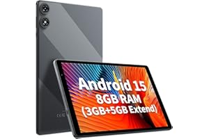 GOZZGEAR 10 inch Android 15 Tablets, 8GB RAM, 6000Mah, Expandable 1TB, Penta-Core Processor, Android Tablets HD IPS Screen, Dual Camera, Wi-Fi,Tablet PC, 2-Year Warranty