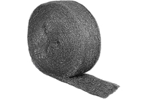 MOGRQAP 20 M Stahlwolle 0000 Gegen Mäuse und Ratten, Edelstahlwolle Fein 0000 Metall Polieren Stahl Wolle Nagerstop Wirksam Mäuseabwehr für Löcher, Wand Risse, Lüftungsgitter, Reinigen und Polieren