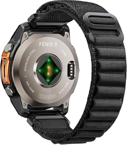 TRUMiRR Bracelet Cuir Véritable 22mm Pour Garmin Fenix 8 47mm, Fenix 7, Epix Pro, Forerunner 965