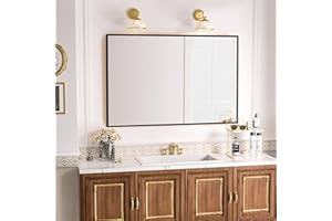 antok Dekoracyjne lustro ścienne, czarne, 60 x 90 cm, prostokątne lustro ścienne z metalową ramą do łazienki, pralni, sypialni