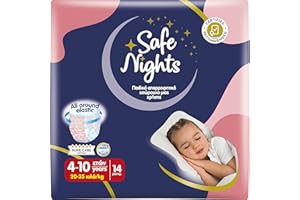 Babylino Safe Nights Girl, Höschen für die Nacht, für Mädchen von 4 bis 10 Jahren (20-35 kg), 14 Stück