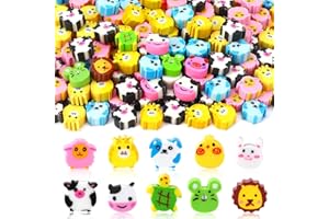 JUNEBRUSHS 150 Stück Mini Radiergummis Kinder,Kleine Bleistift Radiergummi Niedliche Radiergummis für Kinder Schüler (Mehrfarbig)