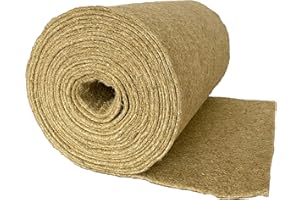 PEMMIPRODUCTS Tappeto di roditore Realizzato al 100% in Canapa, Venduto al Metro, 0,50 x 25,00 m 5mm di Spessore (5,43 EUR/m²), Tappetino per roditori Adatto Come Rivestimento per Pavimenti a Gabbia