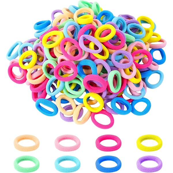 100 Pezzi Elastici Morbidi Per Capelli - Coloratissimi, Per Code E Acconciature - Foto 9