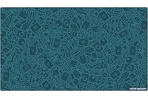 Doctor Frikistein Neoprene Play Mat | Tapete especializado para Juegos de Mesa, Dados y Cartas | 140 x 80 cm | Impermeable, Antideslizante y Enrollable (Gaming (Blue))