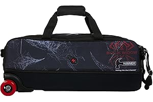HammerHammer Dye Sub Triple Tote Bowling Bag - Black Widow