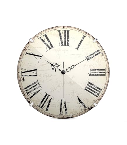 TFA analoge vintage wandklok, 60.3039.02, XXL-formaat