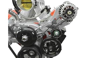 ICT Billet LS Truck SUV Driver Side Alternator/Power Steering Pump Bracket Compatible with 1999-2014 Silverado Sierra Yukon Tahoe Express Suburban 1500 2500 3500 551519X-3